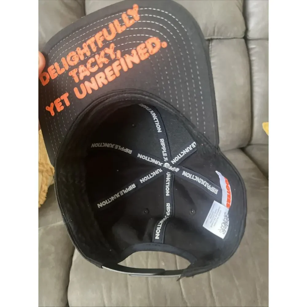 Hooters Snapback Baseball Cap Men's Adjustable Black. Ripple Junction/Spencer’s